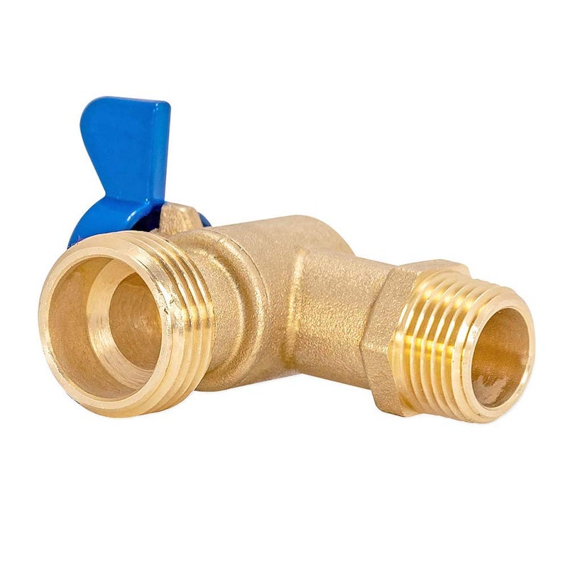 Eastman Male Boiler Drain, 1/2 Inch MIP x 3/4 Inch MHT, Quarter Turn Ball Valve, Brass Plumbing Fitting, 48604 - Image 5